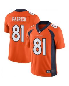 Men's Denver Broncos #81 Tim Patrick Orange Vapor Untouchable Limited Stitched Jersey