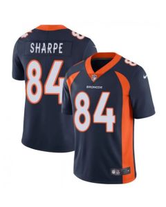 Men's Denver Broncos #84 Shannon Sharpe Navy Vapor Untouchable Limited Stitched Jersey