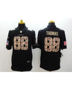 Men's Denver Broncos #88 Demaryius Thomas Black Salute to Service Limited Stitched Jersey