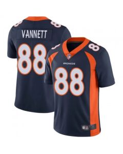 Men's Denver Broncos #88 Nick Vannett Navy Vapor Untouchable Limited Stitched Jersey