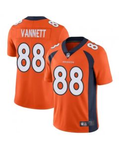 Men's Denver Broncos #88 Nick Vannett Orange Vapor Untouchable Limited Stitched Jersey