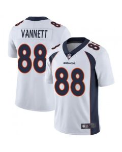 Men's Denver Broncos #88 Nick Vannett White Vapor Untouchable Limited Stitched Jersey