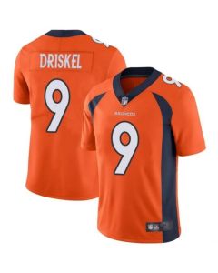Men's Denver Broncos #9 Jeff Driskel Orange Vapor Untouchable Limited Stitched Jersey