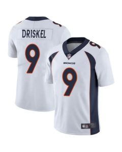 Men's Denver Broncos #9 Jeff Driskel White Vapor Untouchable Limited Stitched Jersey