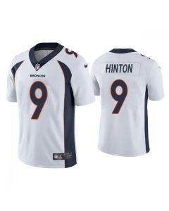 Men's Denver Broncos #9 Kendall Hinton White Vapor Untouchable Limited Stitched Jersey