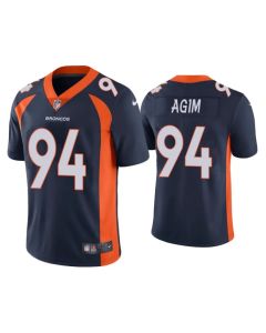 Men's Denver Broncos #94 McTelvin Agim Navy Vapor Untouchable Limited Stitched Jersey