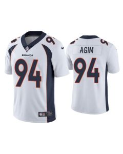 Men's Denver Broncos #94 McTelvin Agim White Vapor Untouchable Limited Stitched Jersey