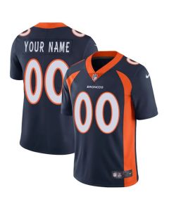 Men's Denver Broncos Customized Navy Blue Alternate Vapor Untouchable NFL Stitched Limited Jersey