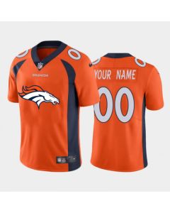 Men's Denver Broncos Customized Orange 2020 Team Big Logo Stitched Limited Jersey