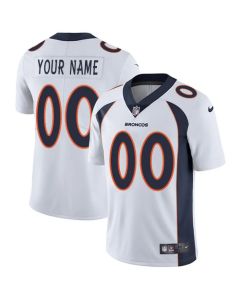 Men's Denver Broncos Customized White Vapor Untouchable NFL Stitched Limited Jersey