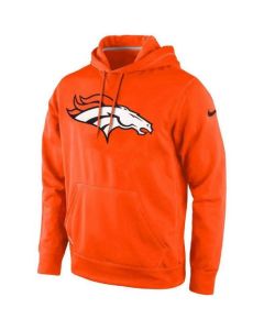 Men's Denver Broncos Orange KO Logo Essential Hoodie