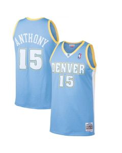 Men's Denver Nuggets #15 Nikola Jokic Blue 2019 Throwback Stitched NBA Jersey