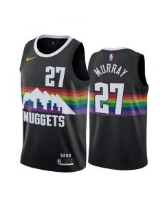 Men's Denver Nuggets #27 Jamal Murray Black 2019 City Edition Stitched NBA Jersey