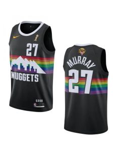 Men's Denver Nuggets #27 Jamal Murray Black 2023 Finals Champions City Edition Stitched Basketball Jersey