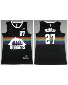 Men's Denver Nuggets #27 Jamal Murray Black Stitched Jersey