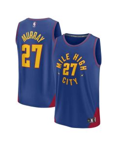 Men's Denver Nuggets #27 Jamal Murray Blue 2022/23 Statement Edition Stitched Jersey