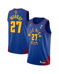 Men's Denver Nuggets #27 Jamal Murray Blue 2023 Finals Champions Statement Edition Stitched Basketball Jersey