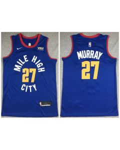 Men's Denver Nuggets #27 Jamal Murray Blue Stitched Jersey (Blue)