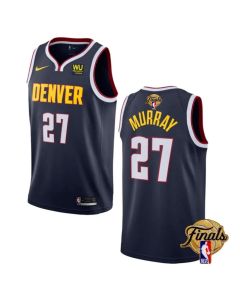 Men's Denver Nuggets #27 Jamal Murray Navy 2023 Finals Icon Edition Stitched Basketball Jersey