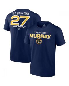 Men's Denver Nuggets #27 Jamal Murray Navy Name & Number T-Shirt (Navy)