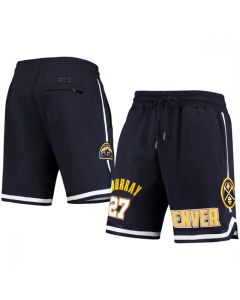 Men's Denver Nuggets #27 Jamal Murray Navy Shorts