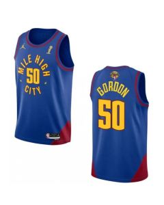 Men's Denver Nuggets #50 Aaron Gordon Blue 2023 Finals Champions Statement Edition Stitched Basketball Jersey