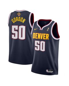 Men's Denver Nuggets #50 Aaron Gordon Navy 2023 Finals Champions Icon EditionStitched Basketball Jersey