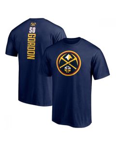 Men's Denver Nuggets #50 Aaron Gordon Navy Name & Number T-Shirt