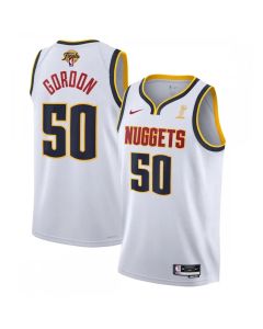 Men's Denver Nuggets #50 Aaron Gordon White 2023 Finals Association Edition Stitched Basketball Jersey