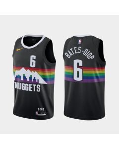Men's Denver Nuggets #6 Keita Bates-Diop Black Stitched Jersey
