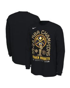 Men's Denver Nuggets Black 2023 Finals Champions Locker Room Long Sleeve T-Shirt