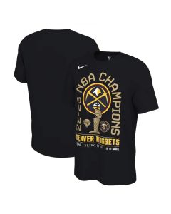 Men's Denver Nuggets Black 2023 Finals Champions Locker Room Short Sleeve T-Shirt