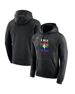 Men's Denver Nuggets Black City Edition Club Pullover Hoodie