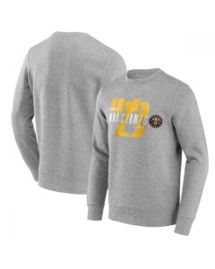 Men's Denver Nuggets Grey 2023 Champions Backboard Graphic Crew Sweatshirt