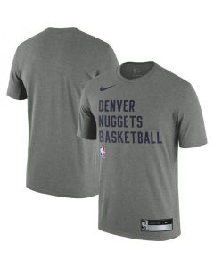 Men's Denver Nuggets Heather Gray 2023/24 Sideline Legend Performance Practice T-Shirt