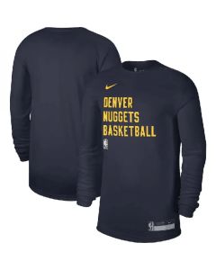 Men's Denver Nuggets Navy 2023/24 Legend On-Court Practice Long Sleeve T-Shirt