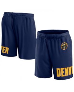 Men's Denver Nuggets Navy Free Throw Mesh Shorts