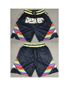 Men's Denver Nuggets Navy Shorts (Run Small) (Navy)