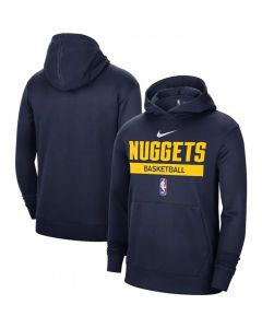 Men's Denver Nuggets Navy Spotlight Fleece Overhead Hoodie