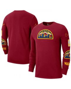 Men's Denver Nuggets Red 2022/23 City Edition Essential Expressive Long Sleeve T-Shirt