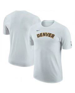 Men's Denver Nuggets White 2022/23 City Edition Essential Warmup T-Shirt
