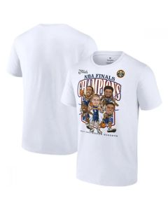Men's Denver Nuggets White 2023 Finals Champions Caricature T-Shirt