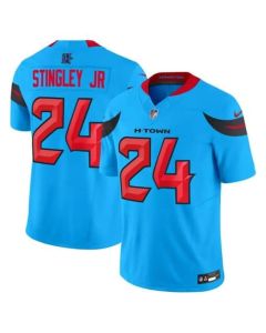 Men's Derek Stingley Jr. Blue Houston Texans #24 Vapor F.U.S.E. Limited Jersey