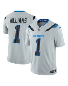 Men's Detroit Lions #1 Jameson Williams Grey 2026 Rivalries Collection Vapor F.U.S.E. Limited Jersey (Grey)