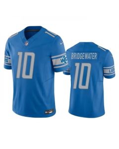 Men's Detroit Lions #10 Teddy Bridgewater Blue 2023 F.U.S.E. Vapor Untouchable Limited Stitched Jersey