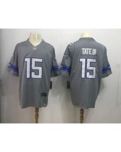 Men's Detroit Lions #15 Golden Tate Gray 2017 Color Rush Legend Stitched MLB Jersey