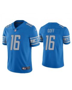 Men's Detroit Lions #16 Jared Goff 2021 Blue Vapor Untouchable Limited Stitched Jersey