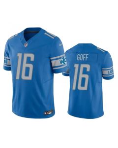 Men's Detroit Lions #16 Jared Goff Blue 2023 F.U.S.E. Vapor Untouchable Limited Stitched Jersey