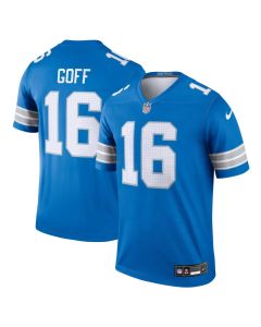 Men's Detroit Lions #16 Jared Goff Blue Legend Jersey