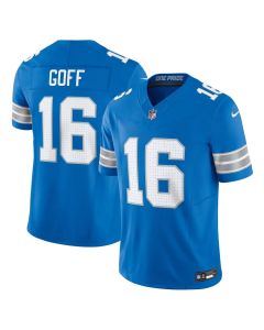 Men's Detroit Lions #16 Jared Goff Blue Vapor F.U.S.E. Limited Jersey